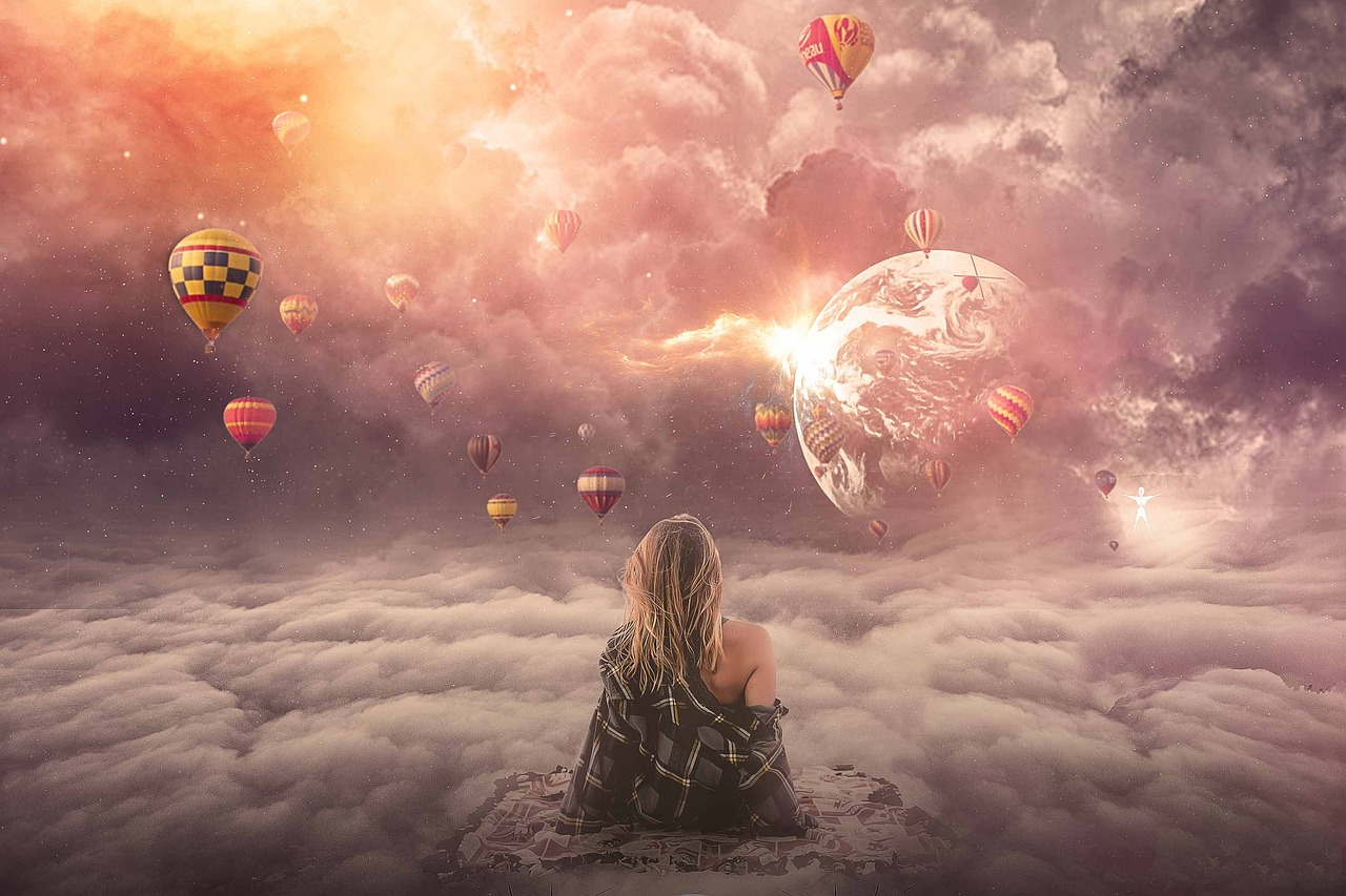 Dimensionen der Gesundheit sky, love, spiritual, above, top, dream, balloon, woman, soul, nature, happy, happiness, joy, positive, university, spiritual, spiritual, soul, soul, soul, soul, soul, positive