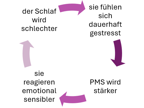 Teufelskreis Cortisol und Progesteron-Steal Effect