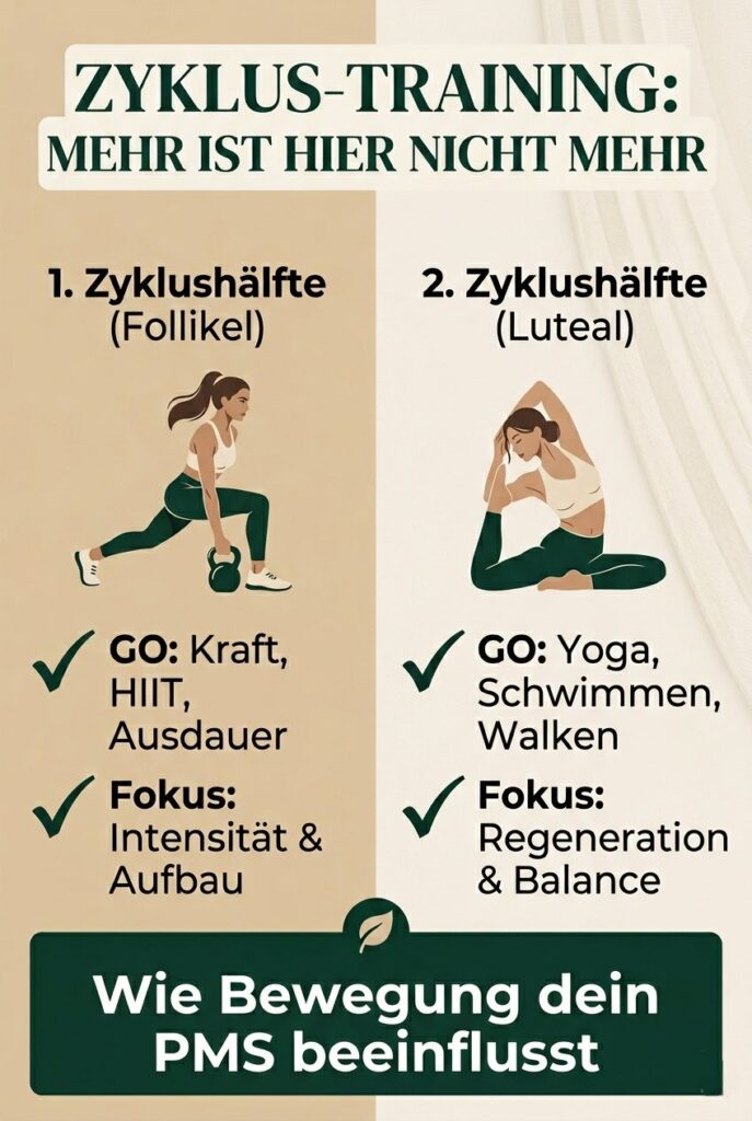 Wie Bewegung PMS beeinflusst und welche Bewegung in welcher Zyklusphase 
